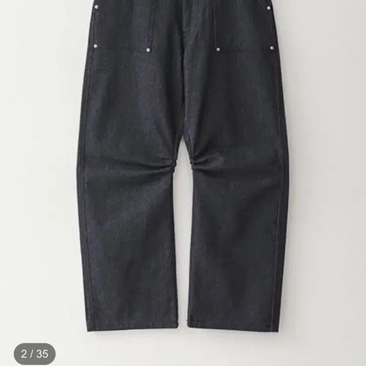 [BUNJANG] Bluesf Curved Denim Carpenter Pants Size 1 / 새상품) 블루썬플라워 Bluesf 커브드 데님 카펜터 팬츠 1사이즈
