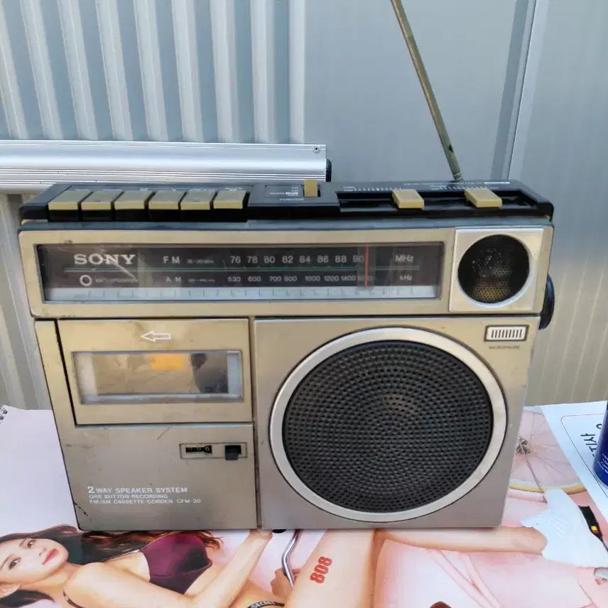 [BUNJANG] Sony Vintage Cassette Radio / 일본/SONY 골동품 카시버 ,근대사 3일간세일