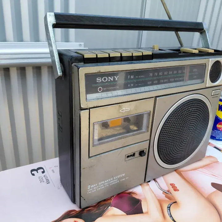 [BUNJANG] Sony Vintage Cassette Radio / 일본/SONY 골동품 카시버 ,근대사 3일간세일