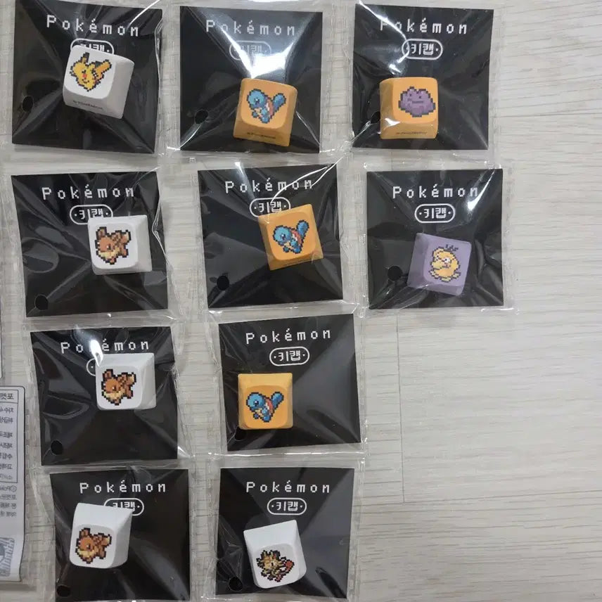 [BUNJANG] Pokemon Metamon &amp; Psyduck Keycaps Set / cu 포켓몬 키캡 아크릴 메타몽 고라파덕 피카츄 이브이 꼬부기 뮤 나옹