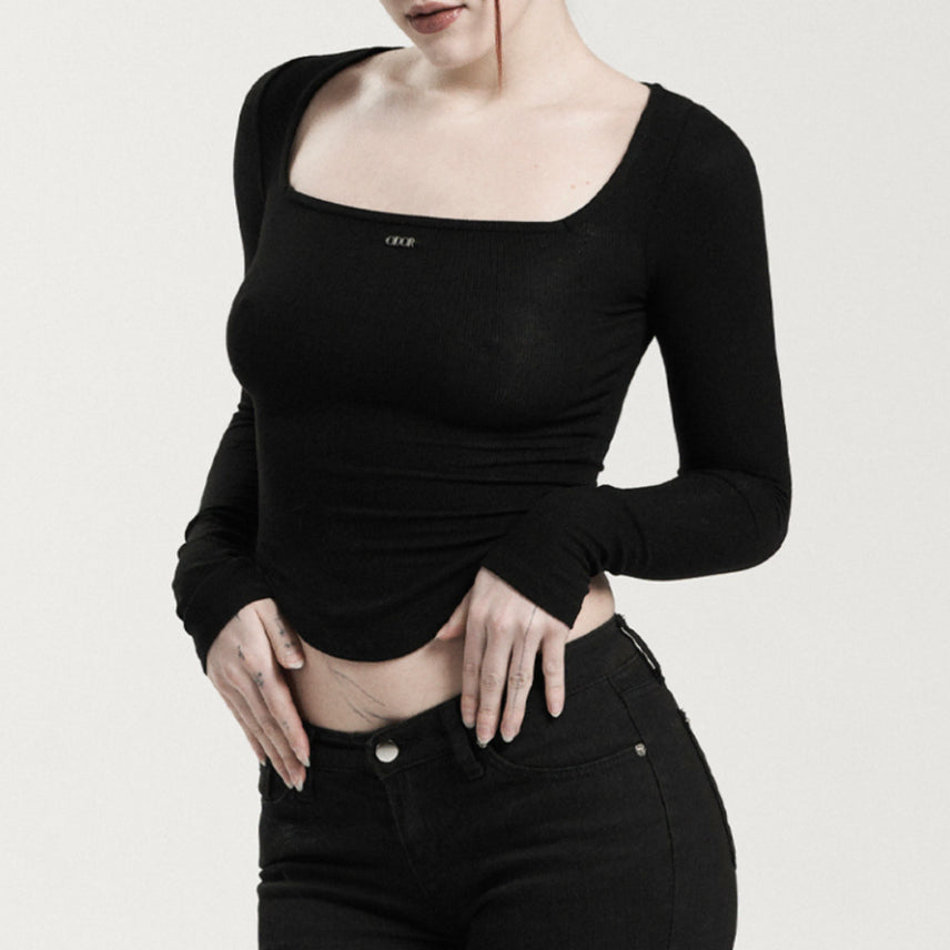 [BUNJANG] ODOR Square Tee (Black) / 오도어 Square Tee (BLACK)