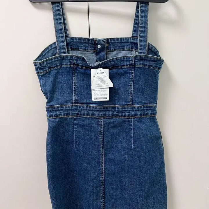 [BUNJANG] Denim Button Mini Dress / 진청 버튼 미니원피스 새상품