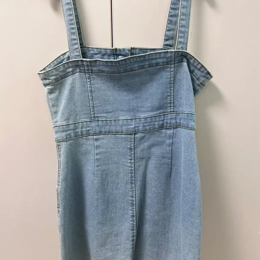 [BUNJANG] Light Wash Button Mini Dress / 연청 버튼 미니원피스