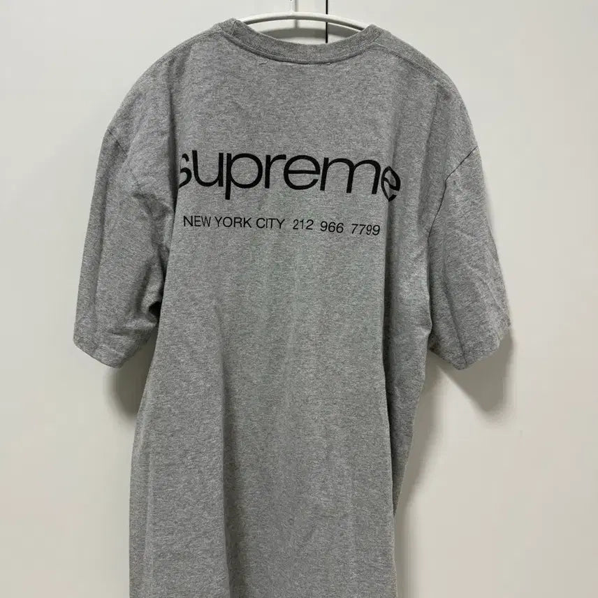 [BUNJANG] Supreme Short Sleeve T-Shirt Grey / (L) 슈프림 반팔티셔츠 그레이