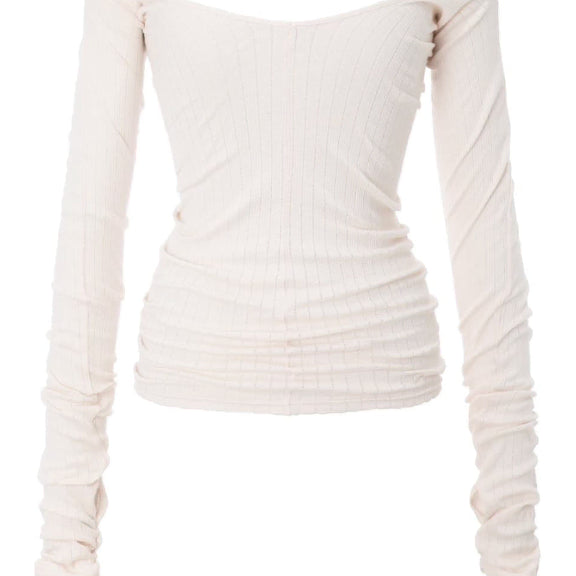 [BUNJANG] Threetimes Kaylee V Warmer Tee (Pink) / 쓰리타임즈 Kaylee V Warmer Tee (PINK)