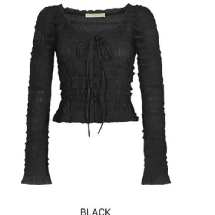 [BUNJANG] Ploom Ruffle Cardigan S Black / 플로움 러플 가디건 S 새상품(Breeze Ruffle Cardigan
