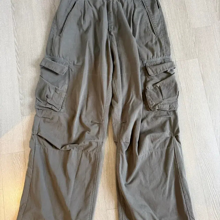 [BUNJANG] Politedu Belted Cargo Pants Olive Gray / [2] 폴리테루 벨티드 카고 팬츠 올리브 그레이