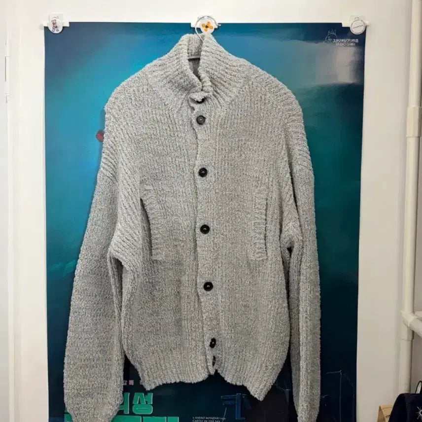 [BUNJANG] PRT PRT Button Cardigan Light Grey / prtprt blank 버튼 가디건 라이트 그레이