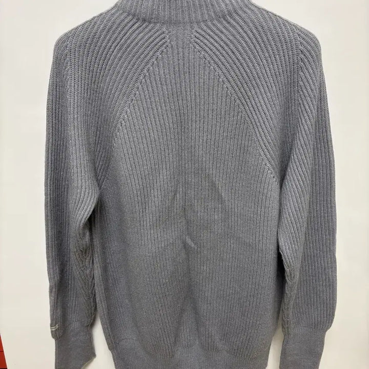 [BUNJANG] Another Office Fisherman Skipper Pullover Knit Heather Grey / [2]어나더오피스 피셔맨 스키퍼 풀오버 니트 헤더그레이