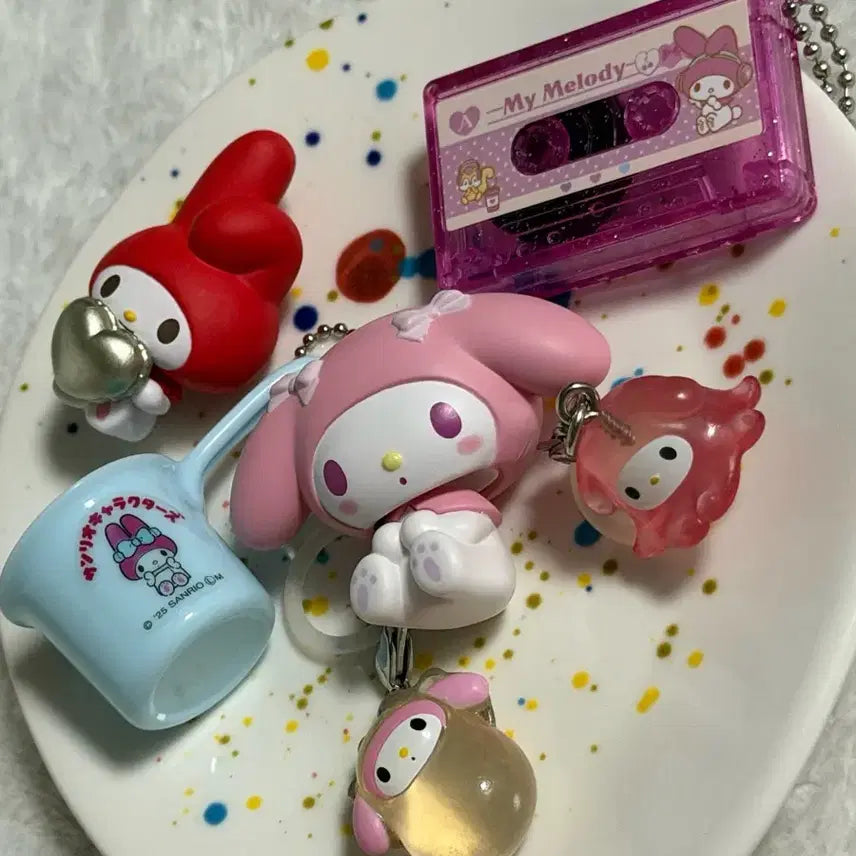 [BUNJANG] Sanrio My Melody Gacha Seal Figure Bundle Set / [마지막 가격내림] 마이멜로디 가챠 메지루시 피규어 등 일괄