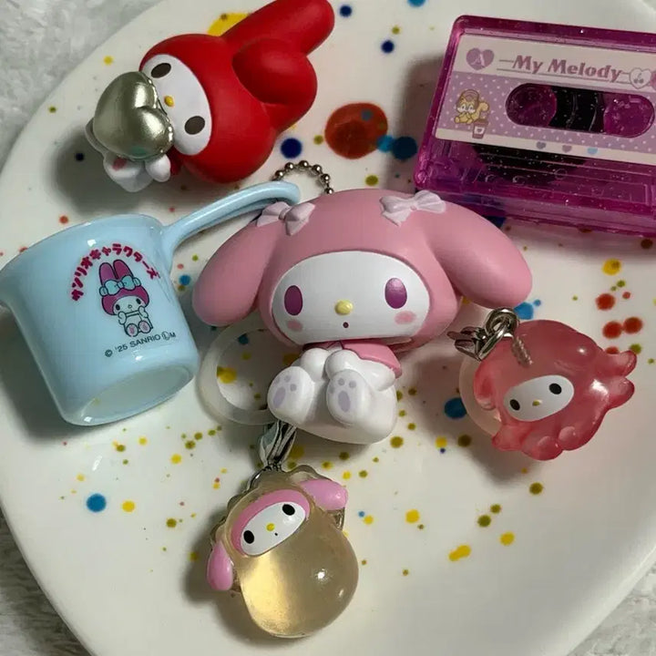 [BUNJANG] Sanrio My Melody Gacha Seal Figure Bundle Set / [마지막 가격내림] 마이멜로디 가챠 메지루시 피규어 등 일괄