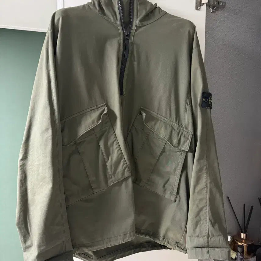 [BUNJANG] Stone Island Khaki Anorak / 스톤아일랜드 카키 아노락