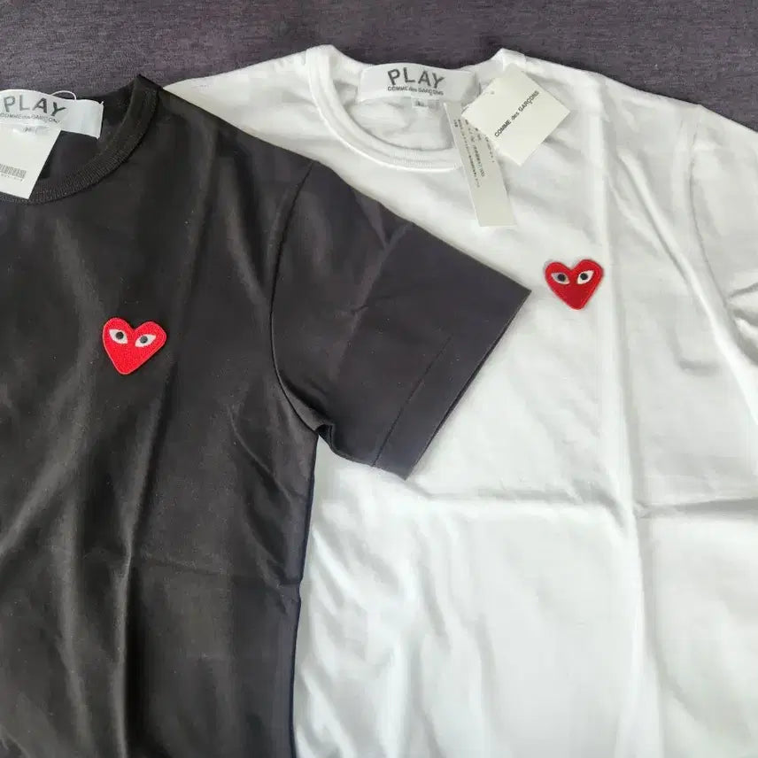 [BUNJANG] Comme des Garçons T-Shirt Set / 1+1) 꼼데가르송  반팔티 셋트. 새상품