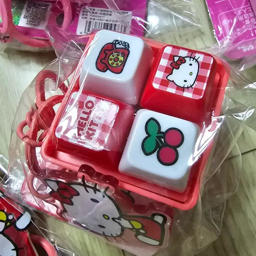 [BUNJANG] Hello Kitty Keycap Keychain (Pastel) / 헬로키티 키캡 키링