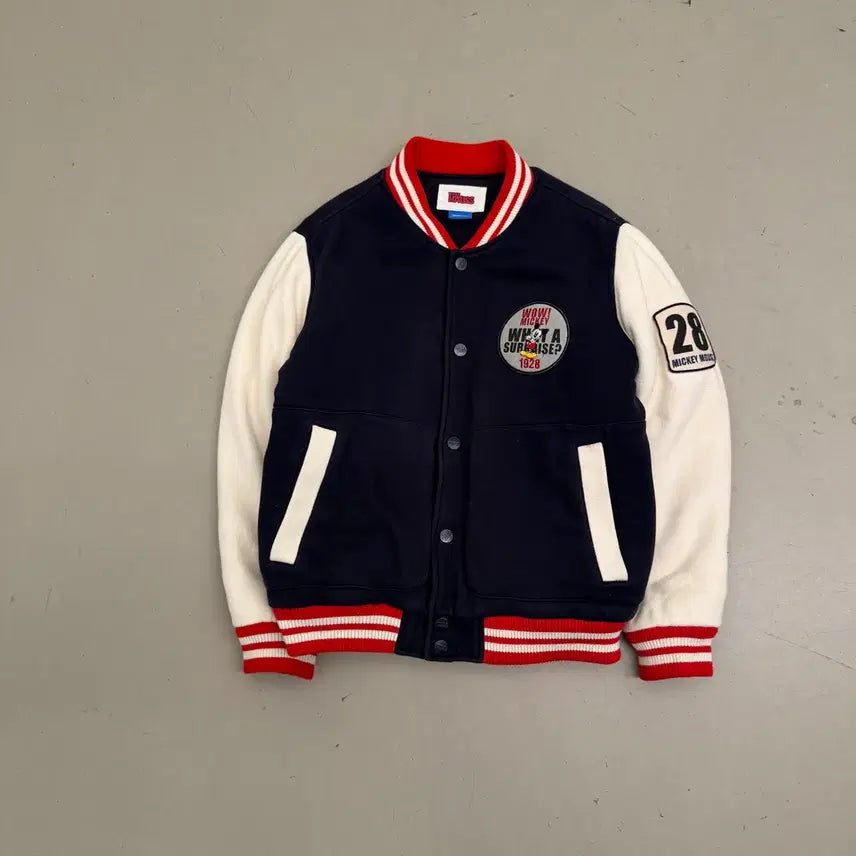 [BUNJANG] Disney Mickey Mouse Varsity Jacket / 디즈니 미키하우스 바시티 자켓