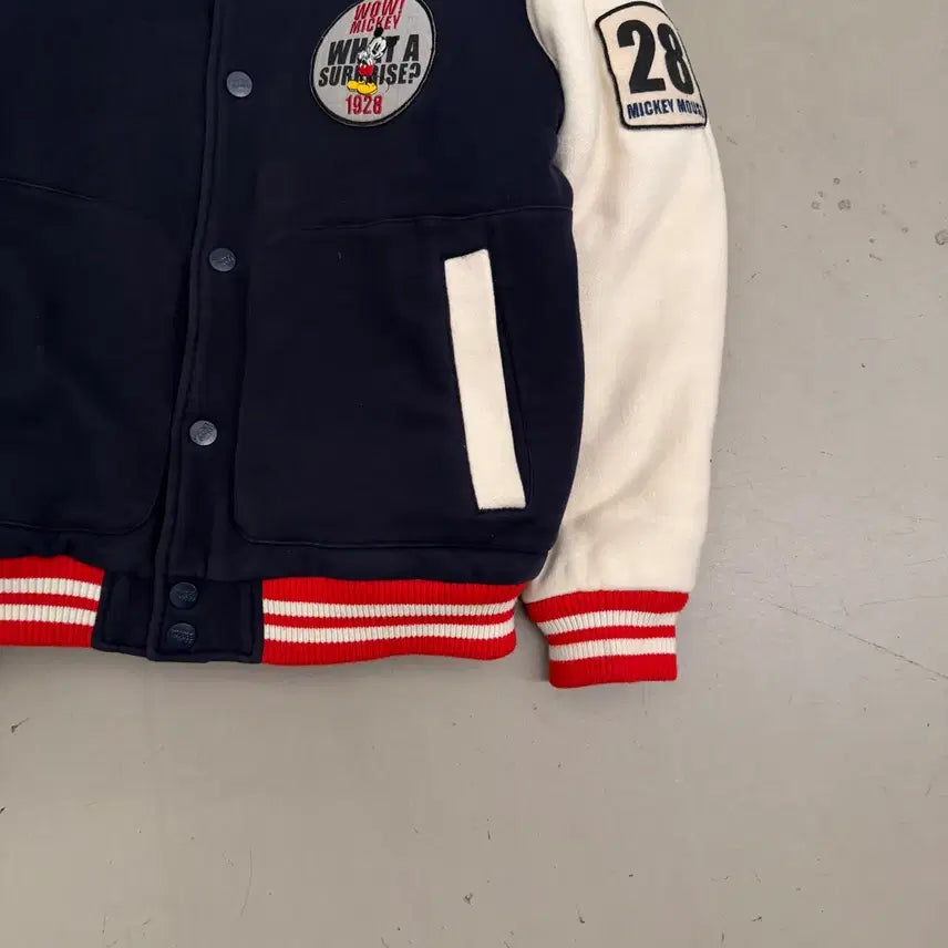 [BUNJANG] Disney Mickey Mouse Varsity Jacket / 디즈니 미키하우스 바시티 자켓