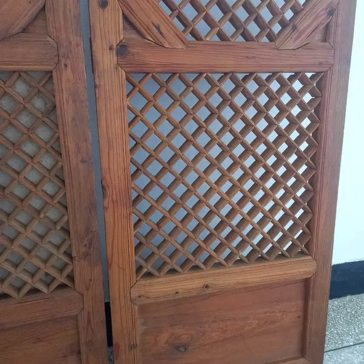 [BUNJANG] Set of 3 Vintage Octagonal Wooden Doors / 옛날 팔각 문짝  3개