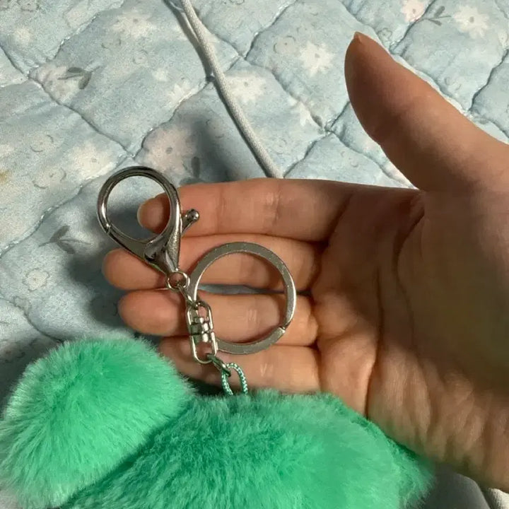 [BUNJANG] Wasabi Bear Green Plush Keychain Authentic / 와사비베어 그린 인형키링 정품