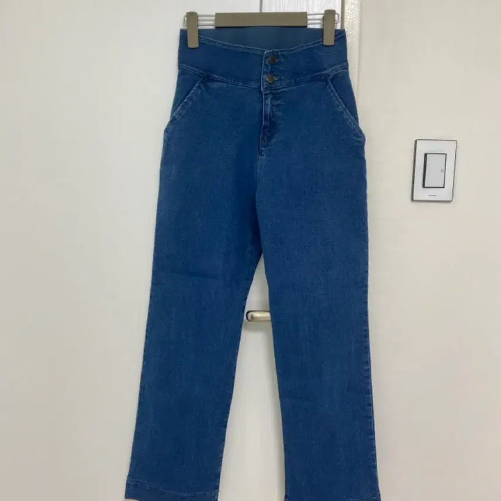 [BUNJANG] Denim Pants with Elastic Waistband / 허리밴딩 데님바지