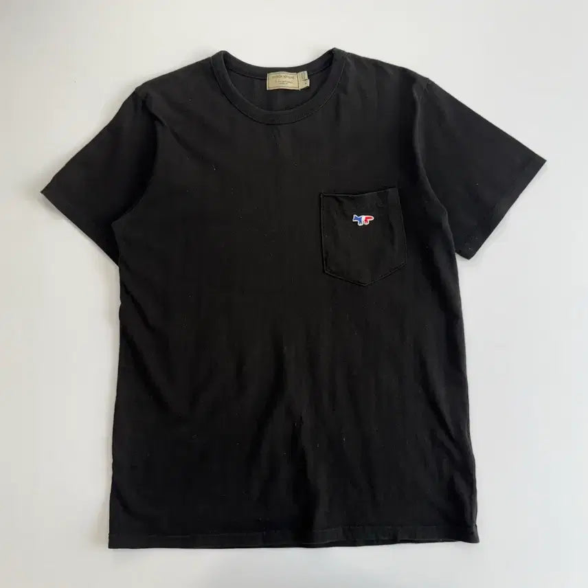[BUNJANG] Maison Kitsuné Pocket Black T-Shirt / Maison kitsune 메종키츠네 포켓 블랙 반팔