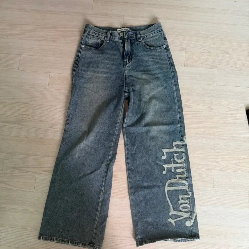 [BUNJANG] Ordinary Holiday Wide Denim Pants / 올디너리 홀리데이 와이드 데님 팬츠