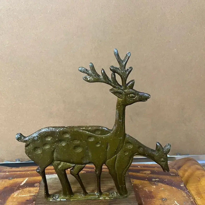 [BUNJANG] Vintage Brass Deer Figurine Set / 황동 사슴 장식품