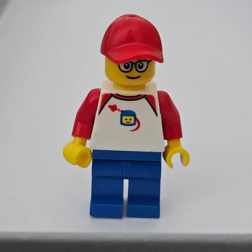 [BUNJANG] LEGO Minifigure Red Hat Glasses / 레고 미니피겨 빨간모자 안경