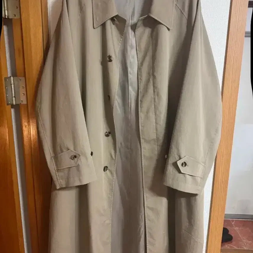 [BUNJANG] Brown Bread Balmacaan Trench Coat Beige / [2] 브라운야드 발마칸 트렌치 코트 베이지