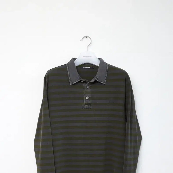 [BUNJANG] HAECHING ROOM Striped Polo T-Shirt / 해칭룸 스트라이프 폴로 티셔츠