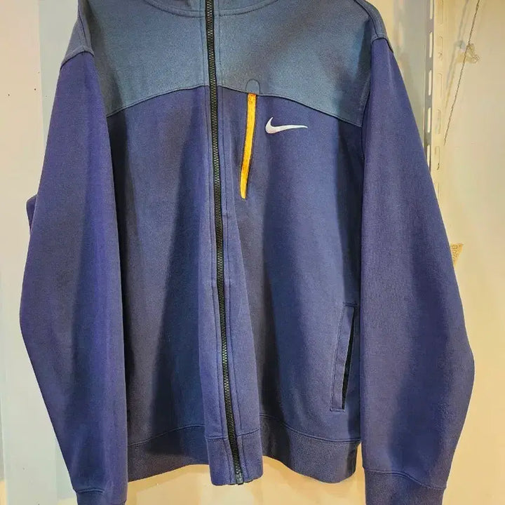[BUNJANG] Nike Blue Colorblock Hooded Zip-Up Jacket / <만원빈티지>나이키 후드 집업 블루 배색
