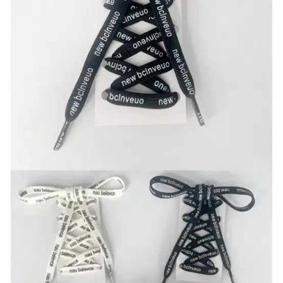 [BUNJANG] Printed Letter Shoelaces / 프린트 레터 신발끈