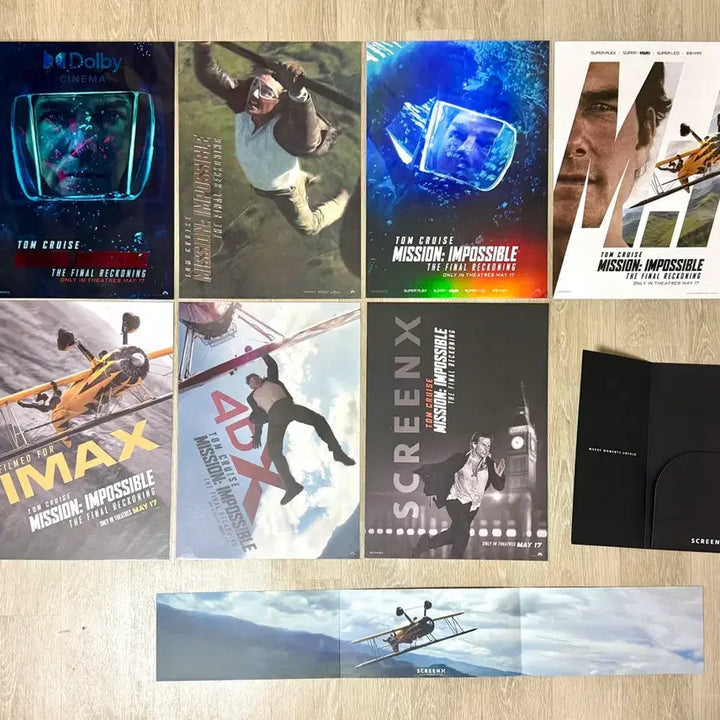 [BUNJANG] Mission: Impossible - Dead Reckoning Complete Poster Set / <미션 임파서블-파이널 레코닝> 극장 증정 포스터 전종 일괄