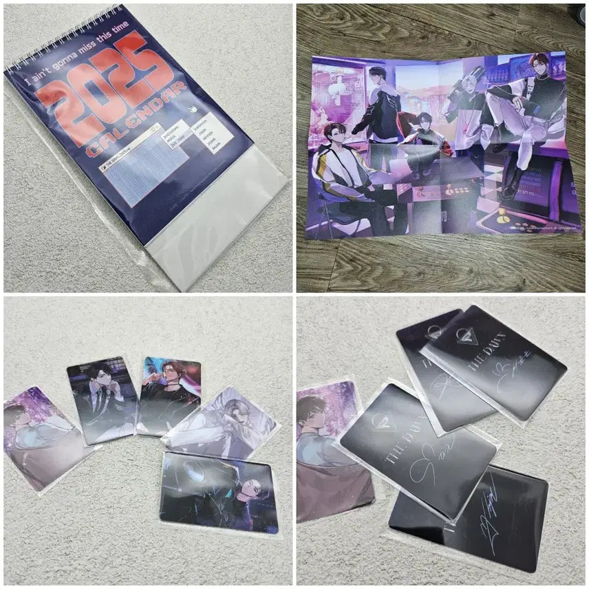 [BUNJANG] Mangasaldeodeon Large Poster + 5 Card Set + 2025 Calendar / 망아살더던 대형 포스터 + 5장카드세트 + 2025달력 미사용   새것