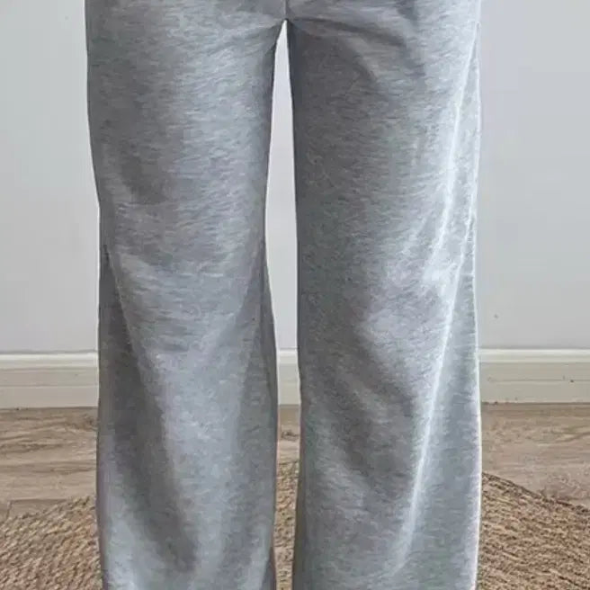 [BUNJANG] Grey Number 01 Training Wide Pants / 회색 넘버 01 트레이닝 와이드 팬츠