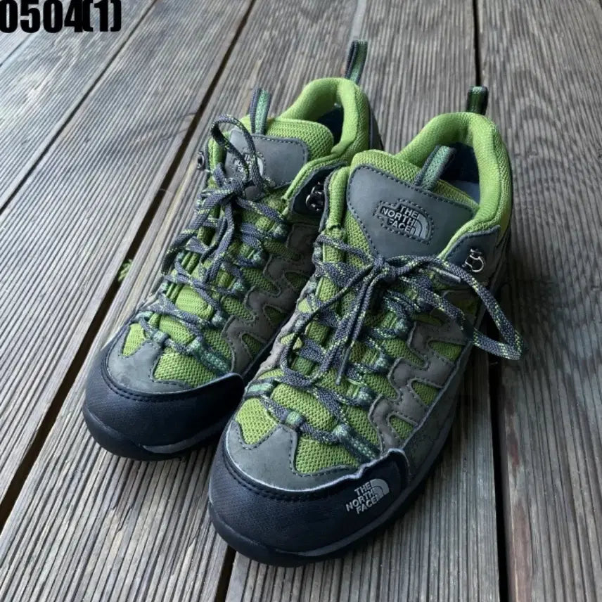 [BUNJANG] The North Face Green/Gray Hiking Boots Size 270 / 노스페이스 그린/회색 등산화 270