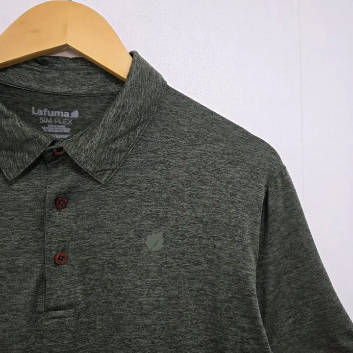 [BUNJANG] Lafuma Functional Short-Sleeve Polo Shirt - Khaki / 105 라푸마 기능성 반팔 카라티 카키