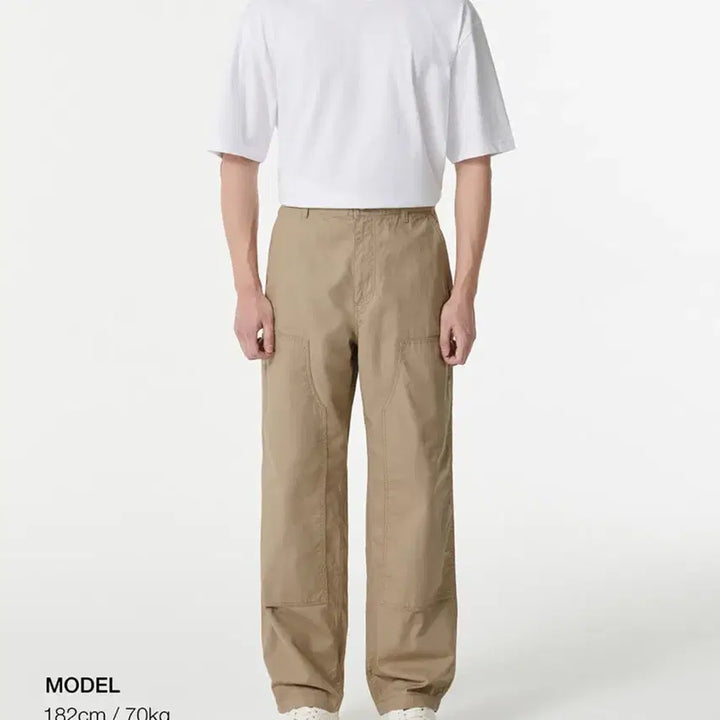 [BUNJANG] Unstandard Double Knee Carpenter Pants Beige 29 / 무탠다드 더블 니 카펜터 팬츠 베이지 29