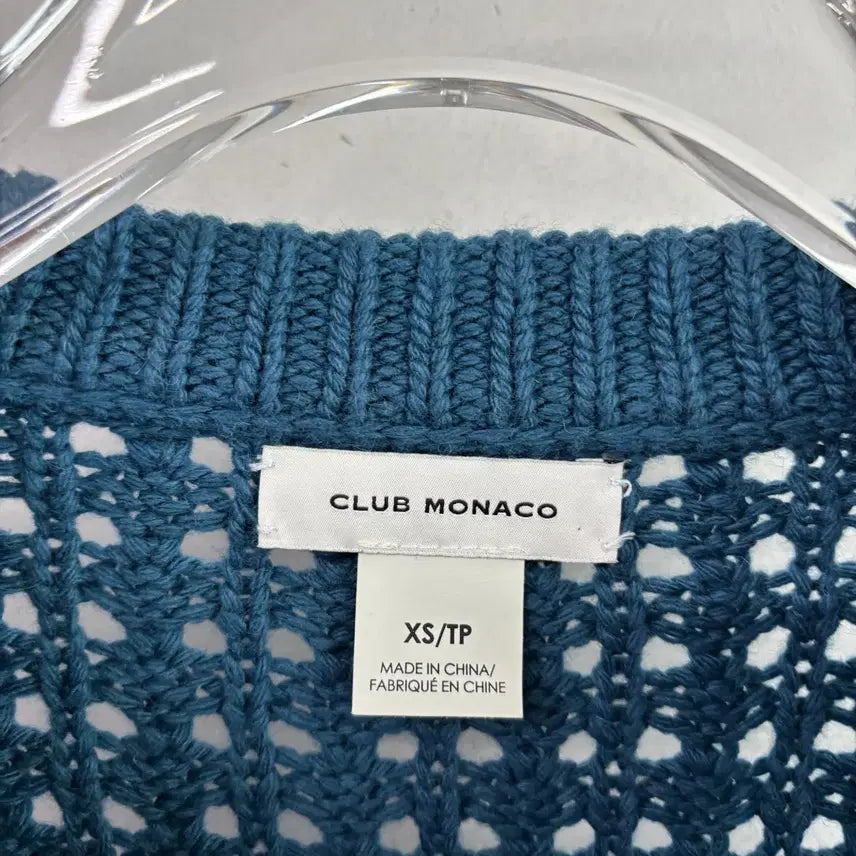 [BUNJANG] Club Monaco Perforated Knit Sweater / 클럽모나코 펀칭 니트