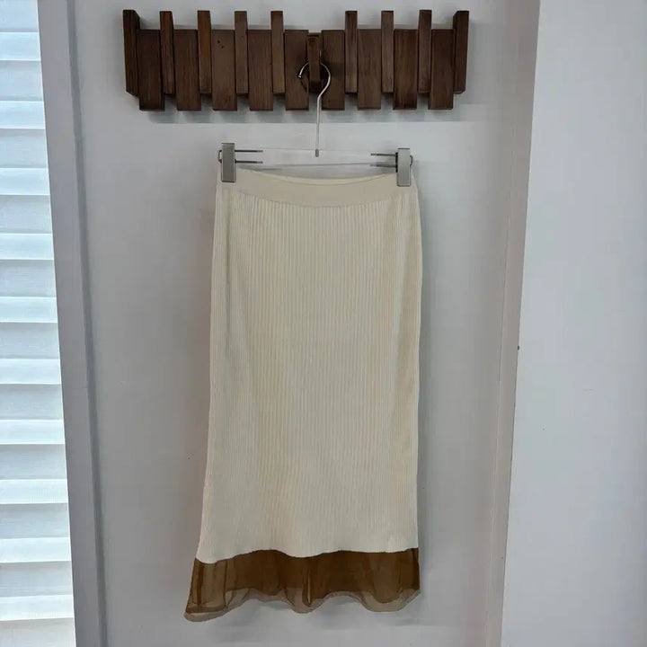 [BUNJANG] Time Banded Knitted Long Skirt / 타임 밴딩 니티드 롱 스커트