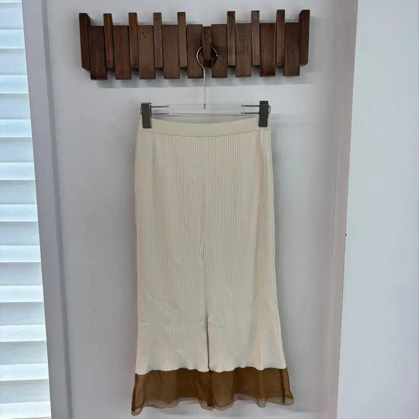 [BUNJANG] Time Banded Knitted Long Skirt / 타임 밴딩 니티드 롱 스커트