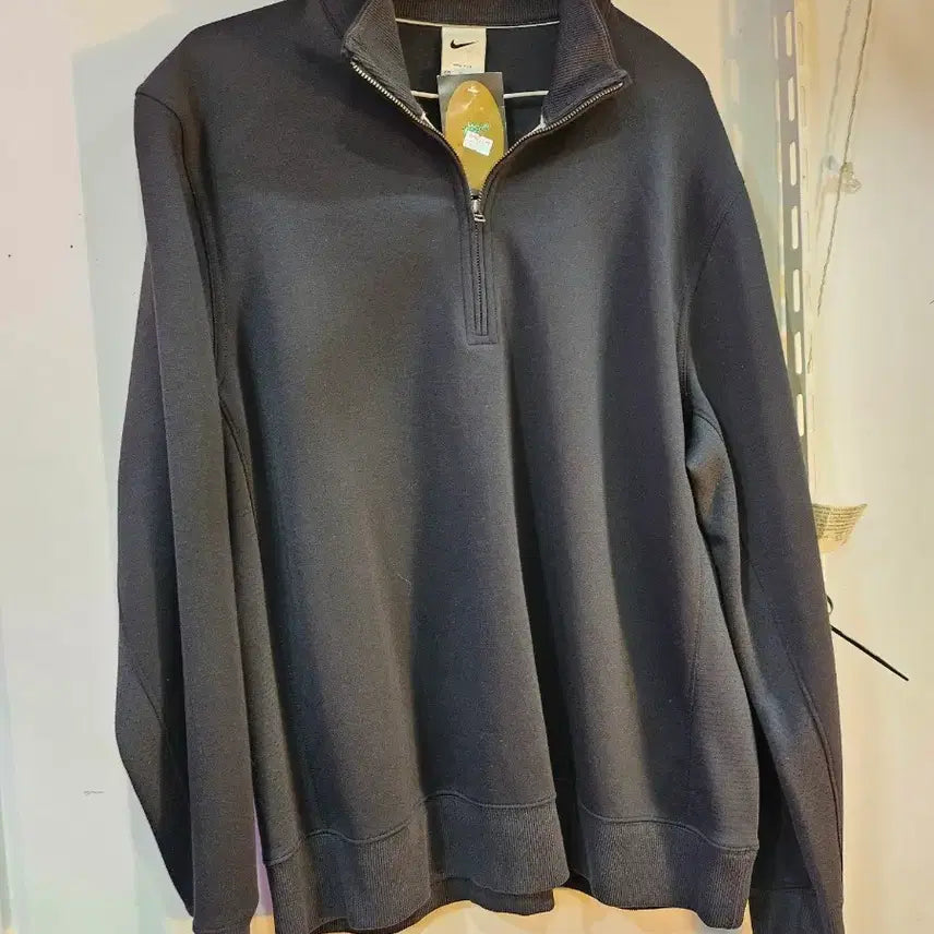 [BUNJANG] Nike Black Half-Zip Sweatshirt / <만원빈티지>나이키 블랙 하프집업 맨투맨