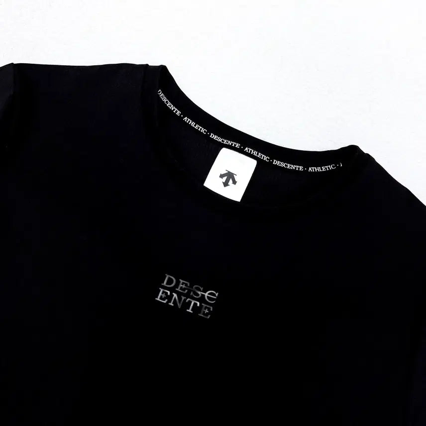 [BUNJANG] Descente Black Functional Round Neck Top Women&