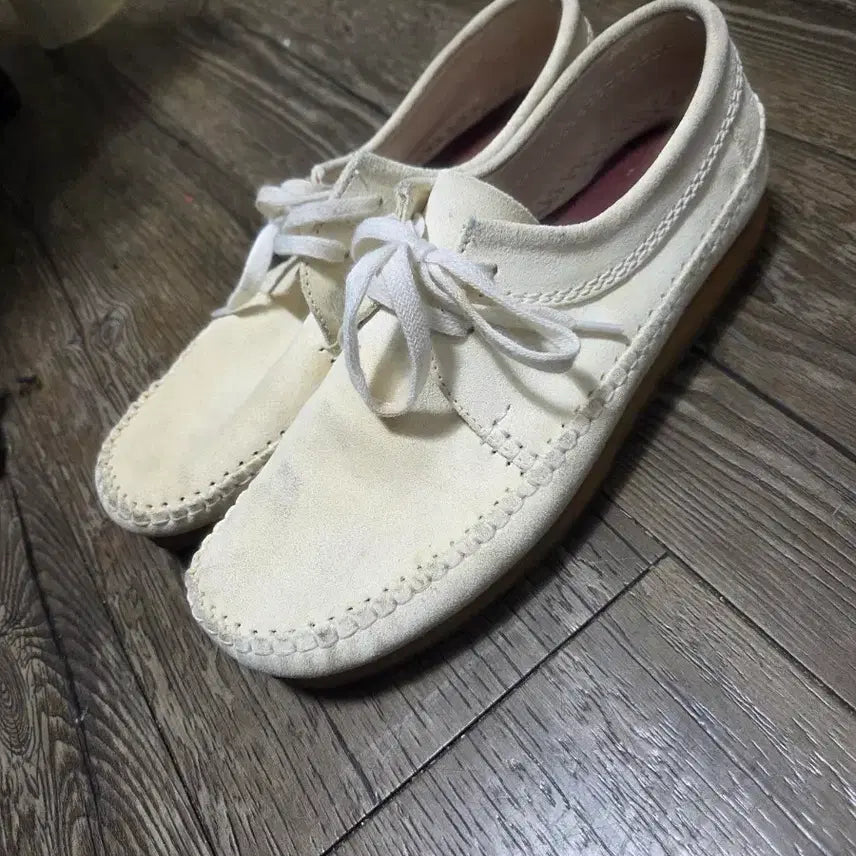 [BUNJANG] Clarks Weaver Suede Ivory 270 / 클락스 위버 스웨이드 아이보리 270