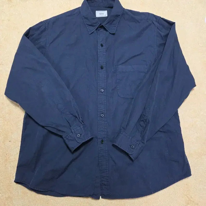 [BUNJANG] Another Office Bold Garment Shirt Indigo / 어나더오피스 볼드 가먼트 셔츠 인디고