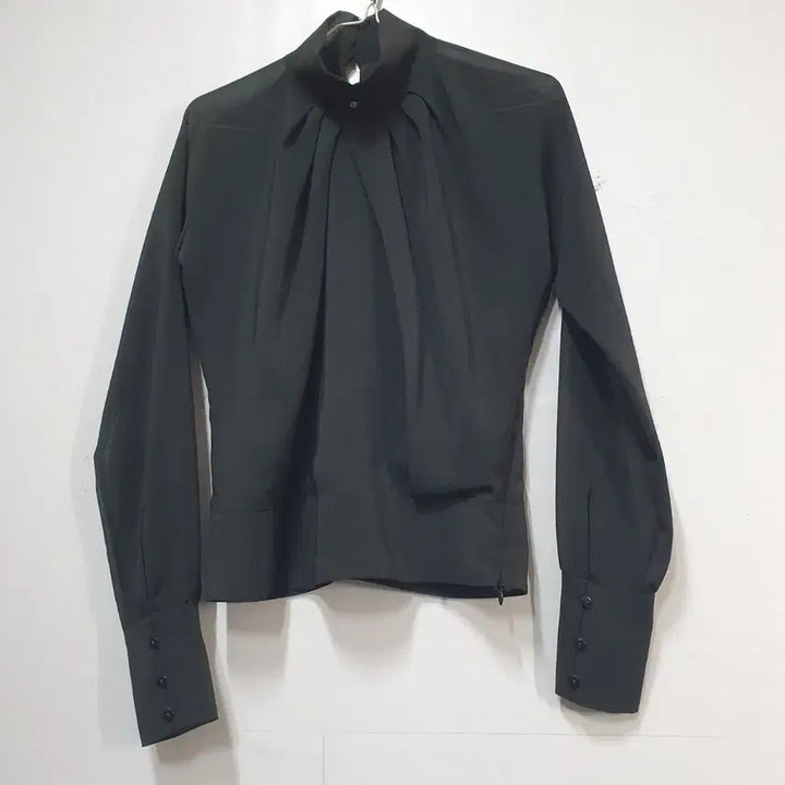 [BUNJANG] SYSTEM High Neck Shirring Blouse / 시스템 하이넥 셔링 블라우스