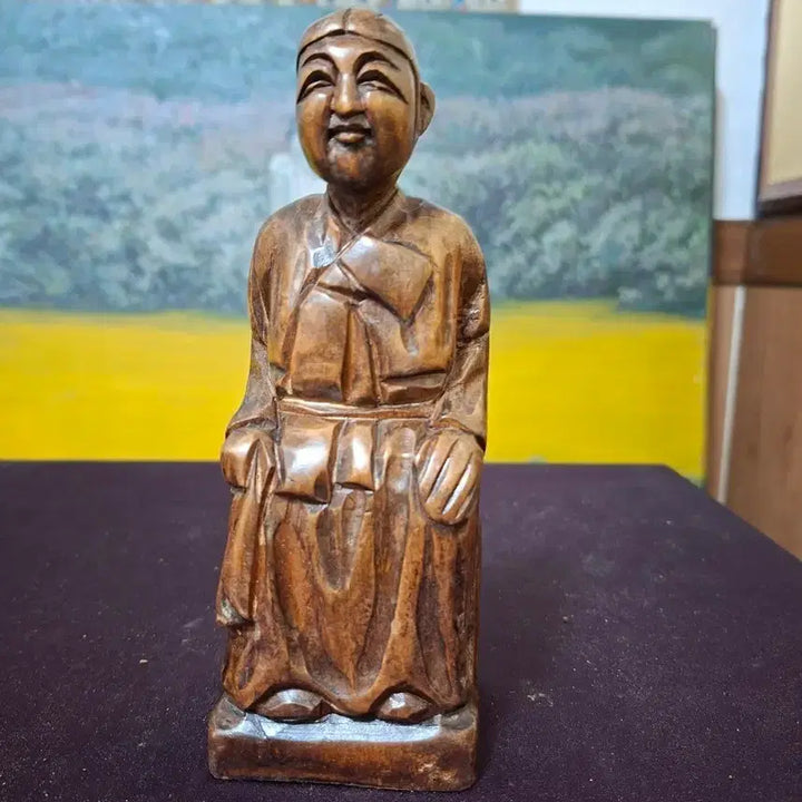 [BUNJANG] Wooden Samshin Halmae Figure / 목조각 삼신할매