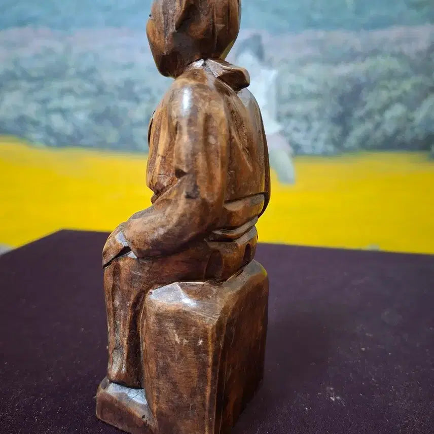 [BUNJANG] Wooden Samshin Halmae Figure / 목조각 삼신할매