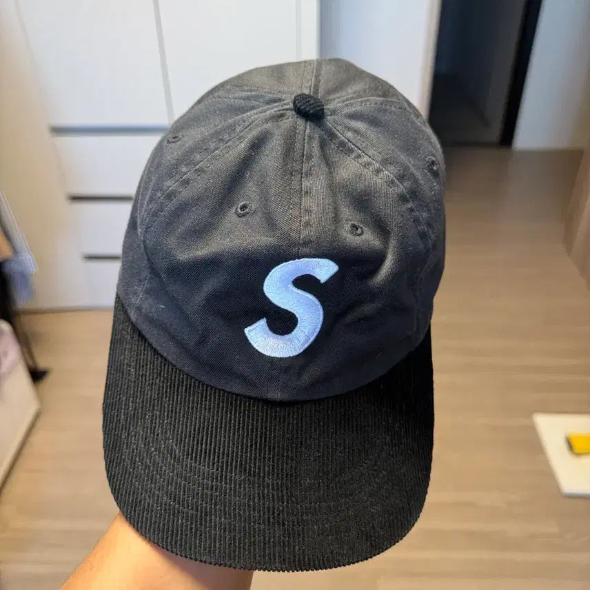 [BUNJANG] Supreme Two-Tone S Logo 6-Panel Hat Black - 24SS / 슈프림 투톤 S 로고 6-패널 블랙 - 24SS