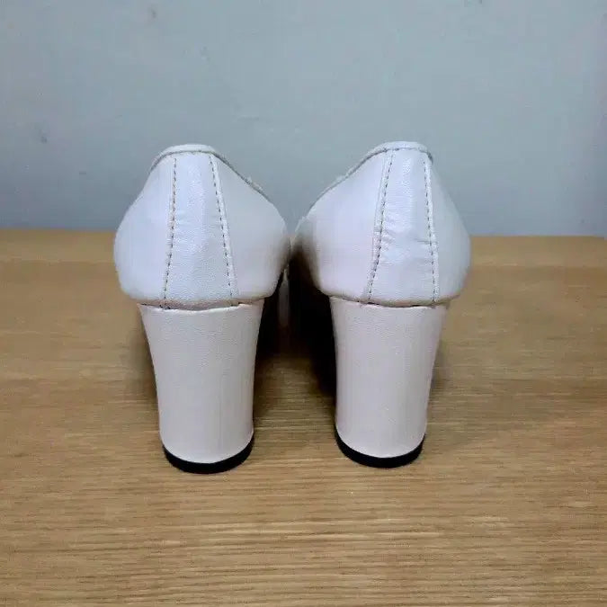 [BUNJANG] Ivory Hanbok Heels (7cm) / 한복꽃신. 한복신발. 한복구두