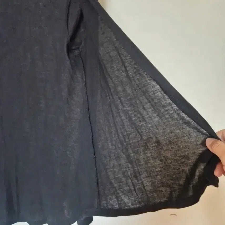 [BUNJANG] Black Open Cardigan - Transitional Outerwear / 블랙 오픈가디건 간절기 아우터